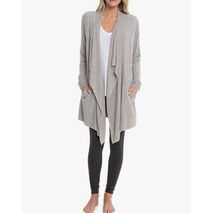 Barefoot Dreams Sweater Womens S M Bamboo Chic Lite Cozy Island Wrap Cardigan